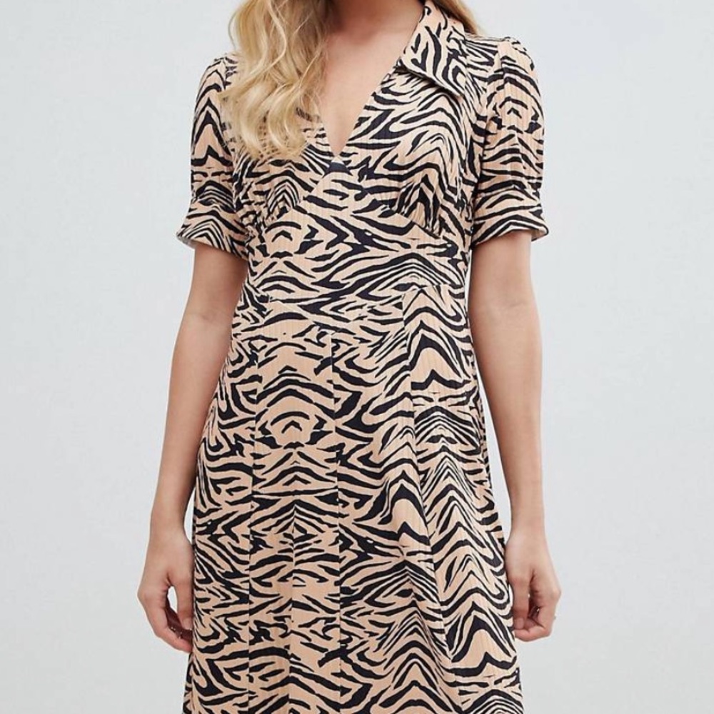 Asos Animal Print Midi